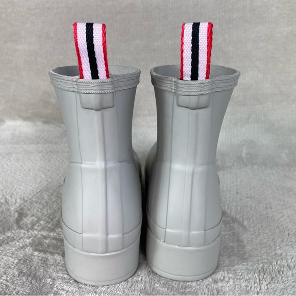 Hunter Boots Womens Size 8 Gray Play Short Rain Ankle Rubber Waterproof NEW - Picture 7 of 10